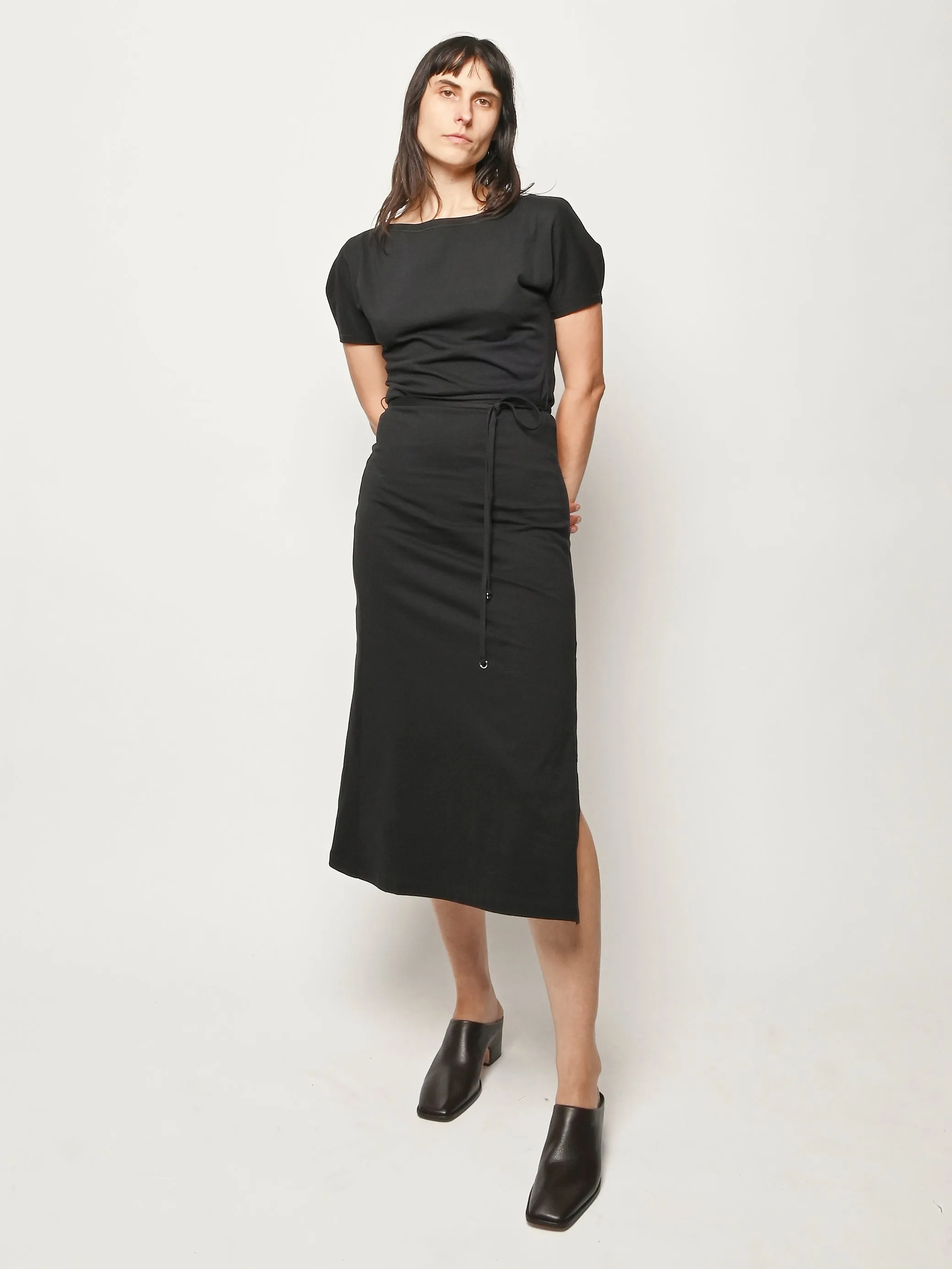 Black Belted Dress sold by Frances May Houseline product image thumbnail 2