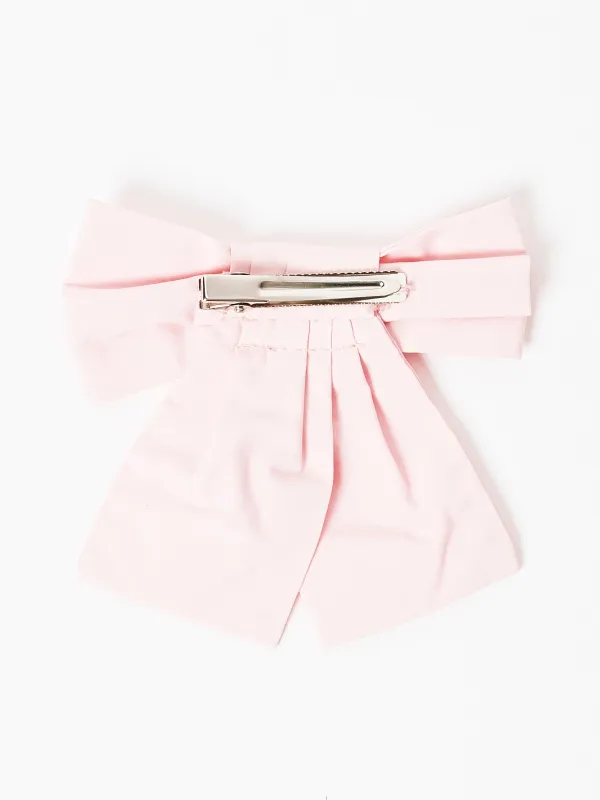 Pink Friend Bow Clip made by Sandy Liang
