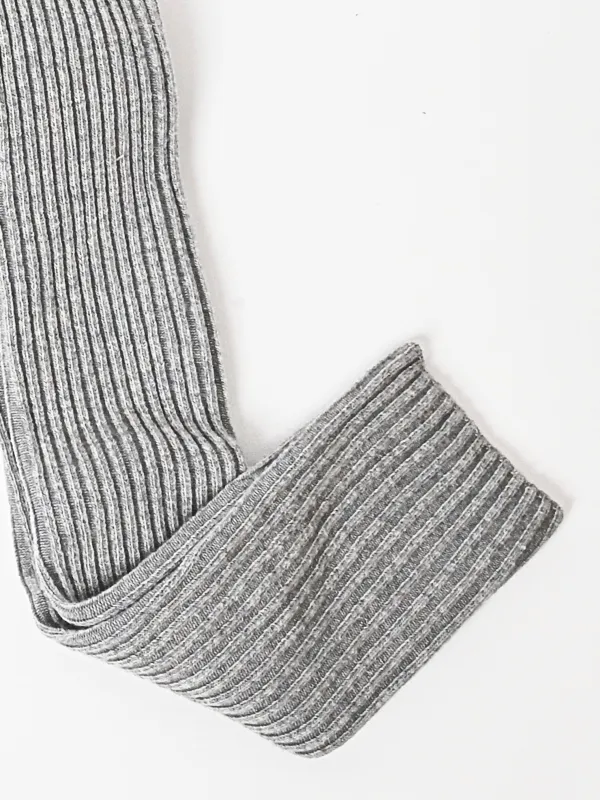 Grey Melange Overknee Socks made by Baserange