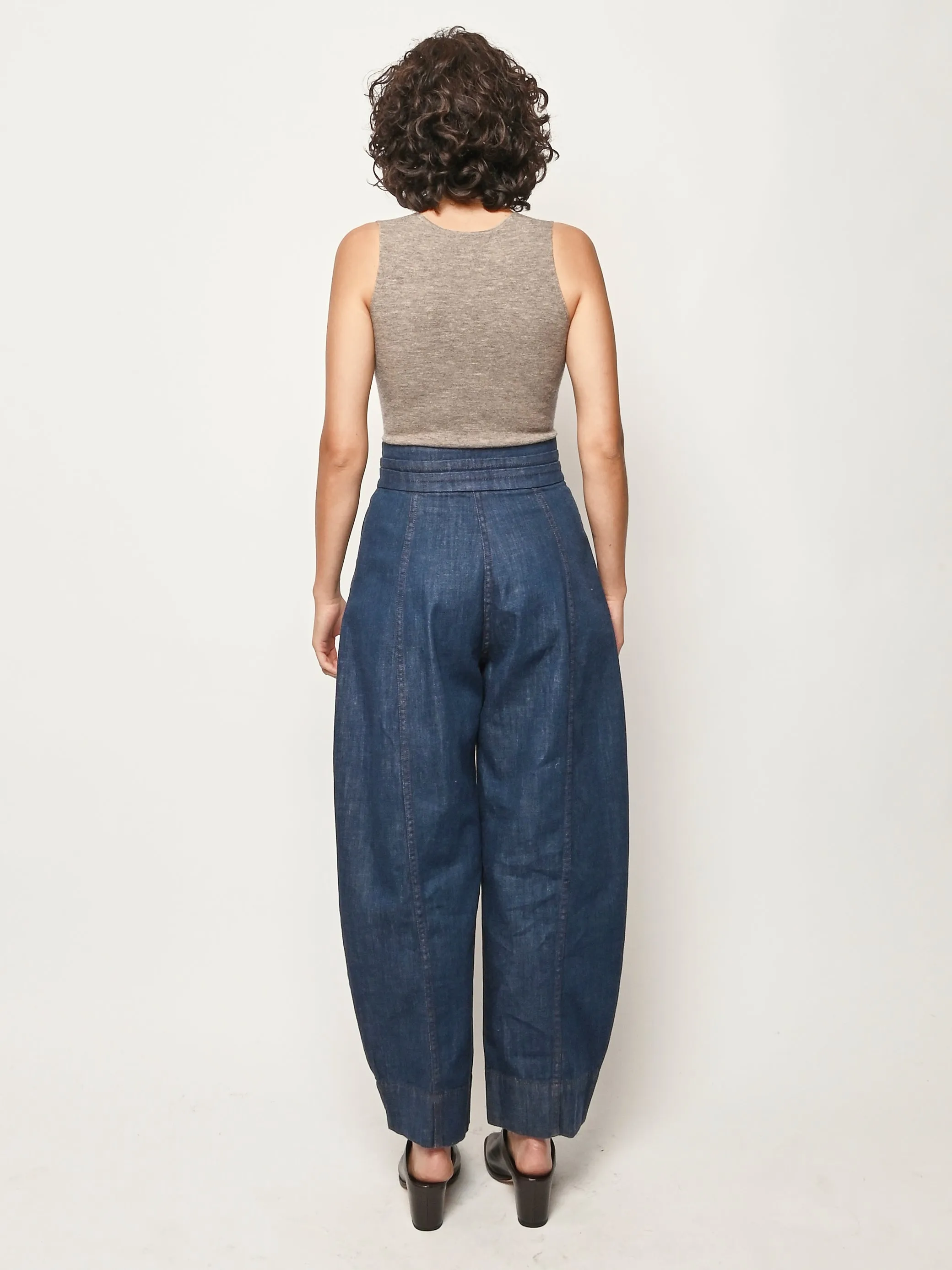 Grey Melange Low V Bodysuit sold by Frances May Houseline product image thumbnail 5