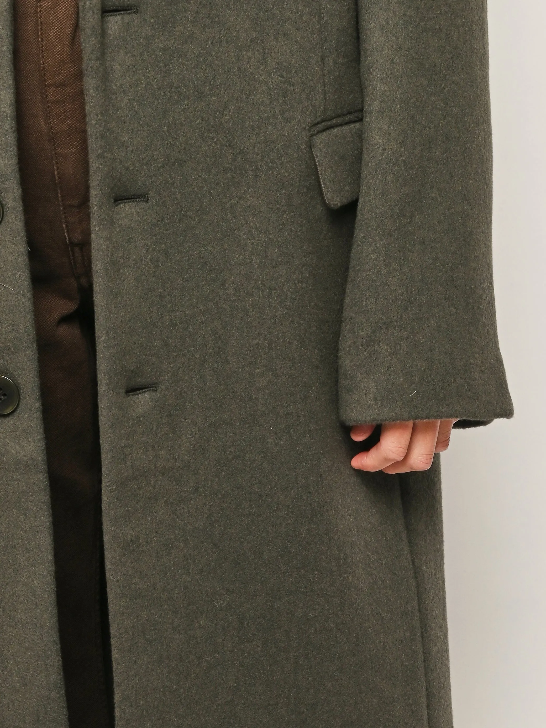Loden Wool Coating Tailored Mens Coat sold by Frances May Houseline product image thumbnail 4