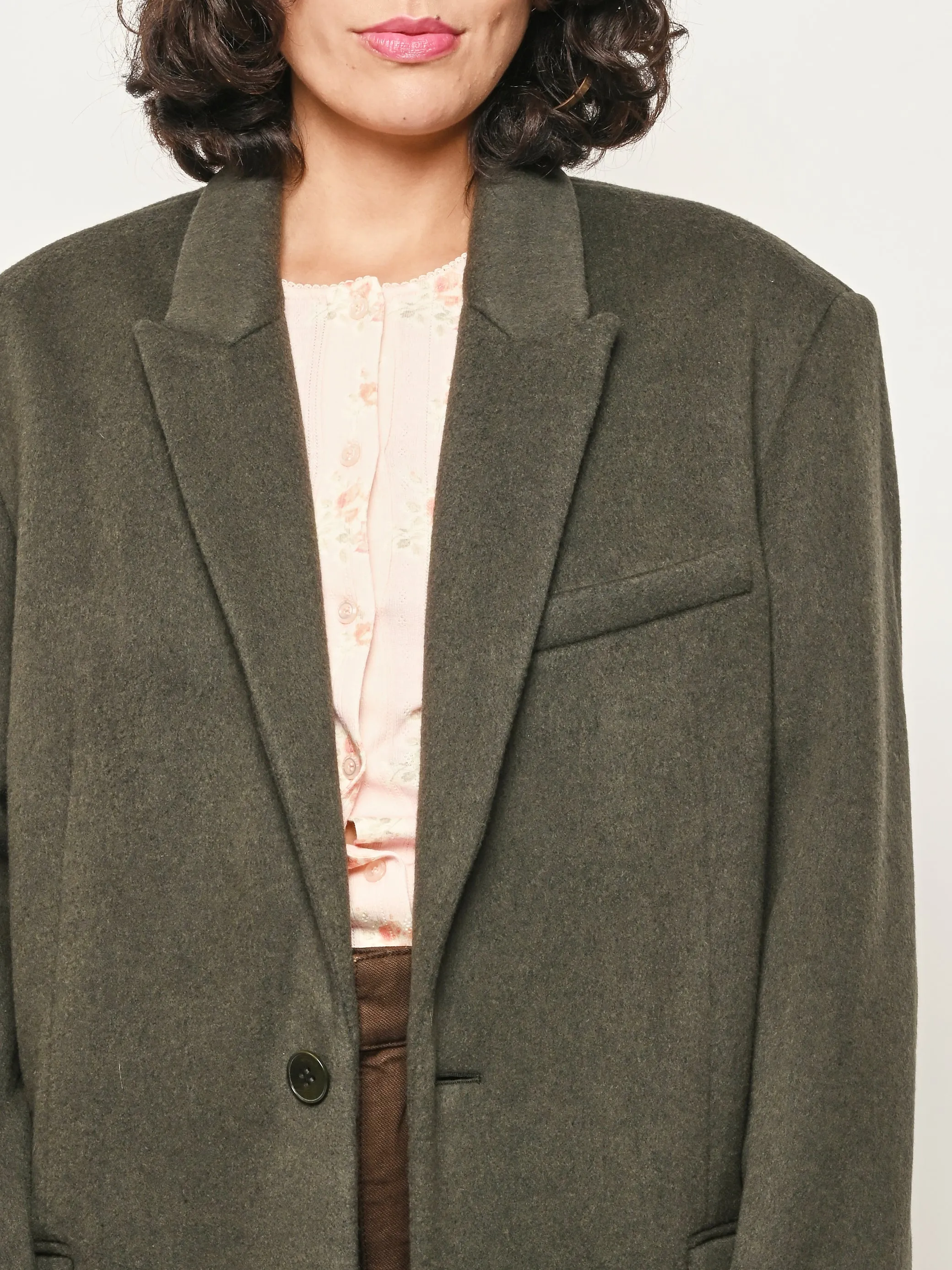 Loden Wool Coating Tailored Mens Coat sold by Frances May Houseline product image thumbnail 3