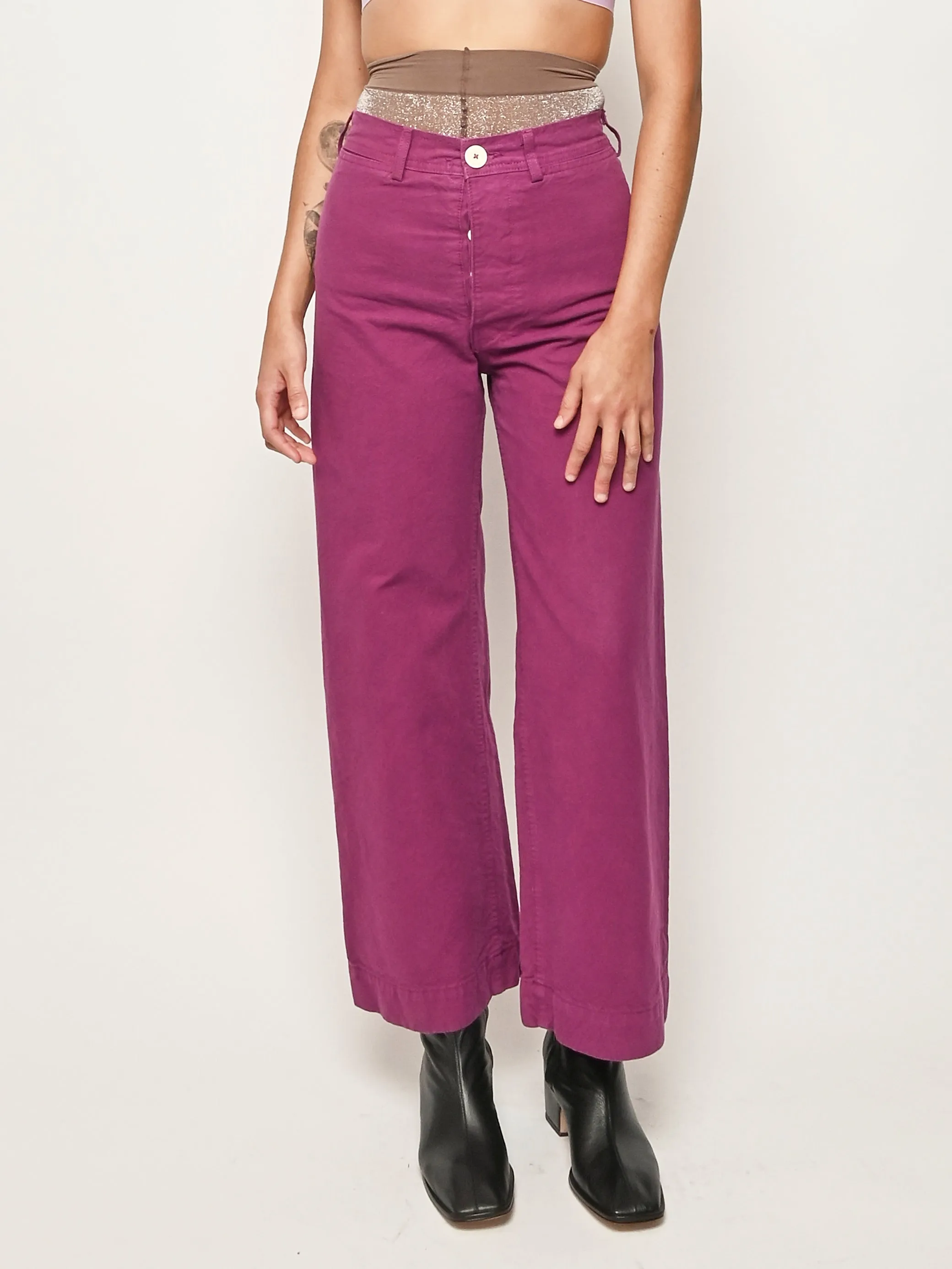 Beet Sailor Pant sold by Frances May Houseline product image thumbnail 2