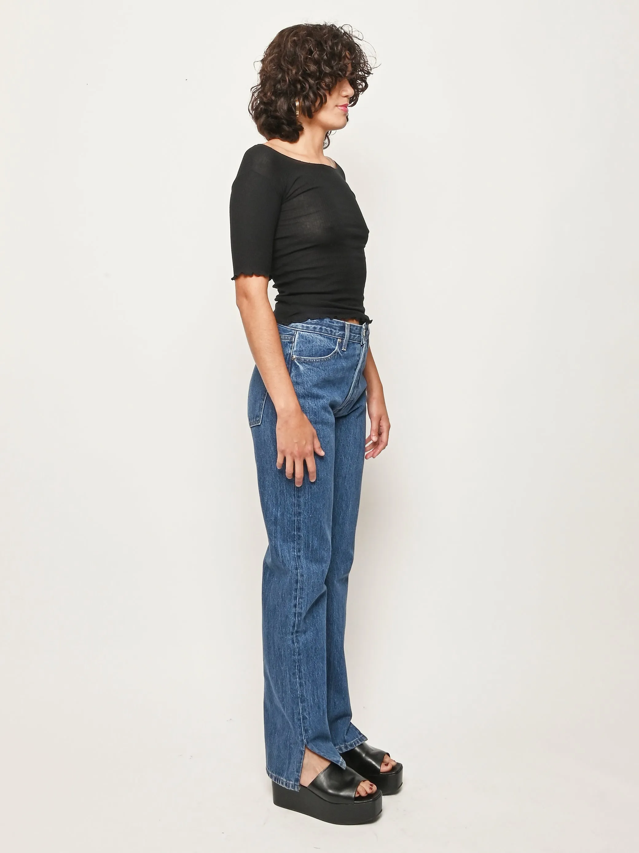 Black Pama 3/4 Top sold by Frances May Houseline product image thumbnail 5