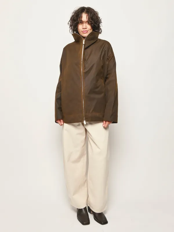 Bark Zipped Country Jacket made by Toteme