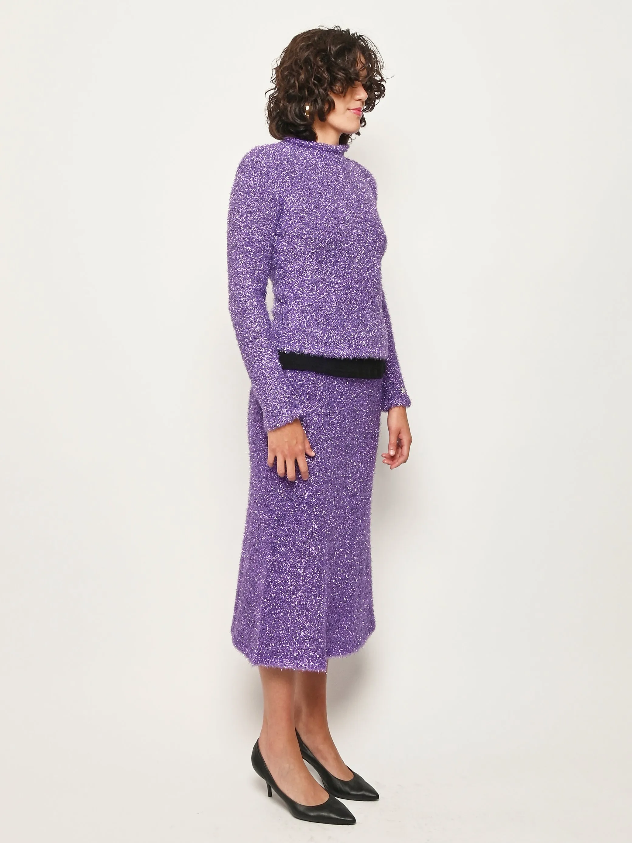 Purple Tinsel Curio Sweater sold by Frances May Houseline product image thumbnail 5