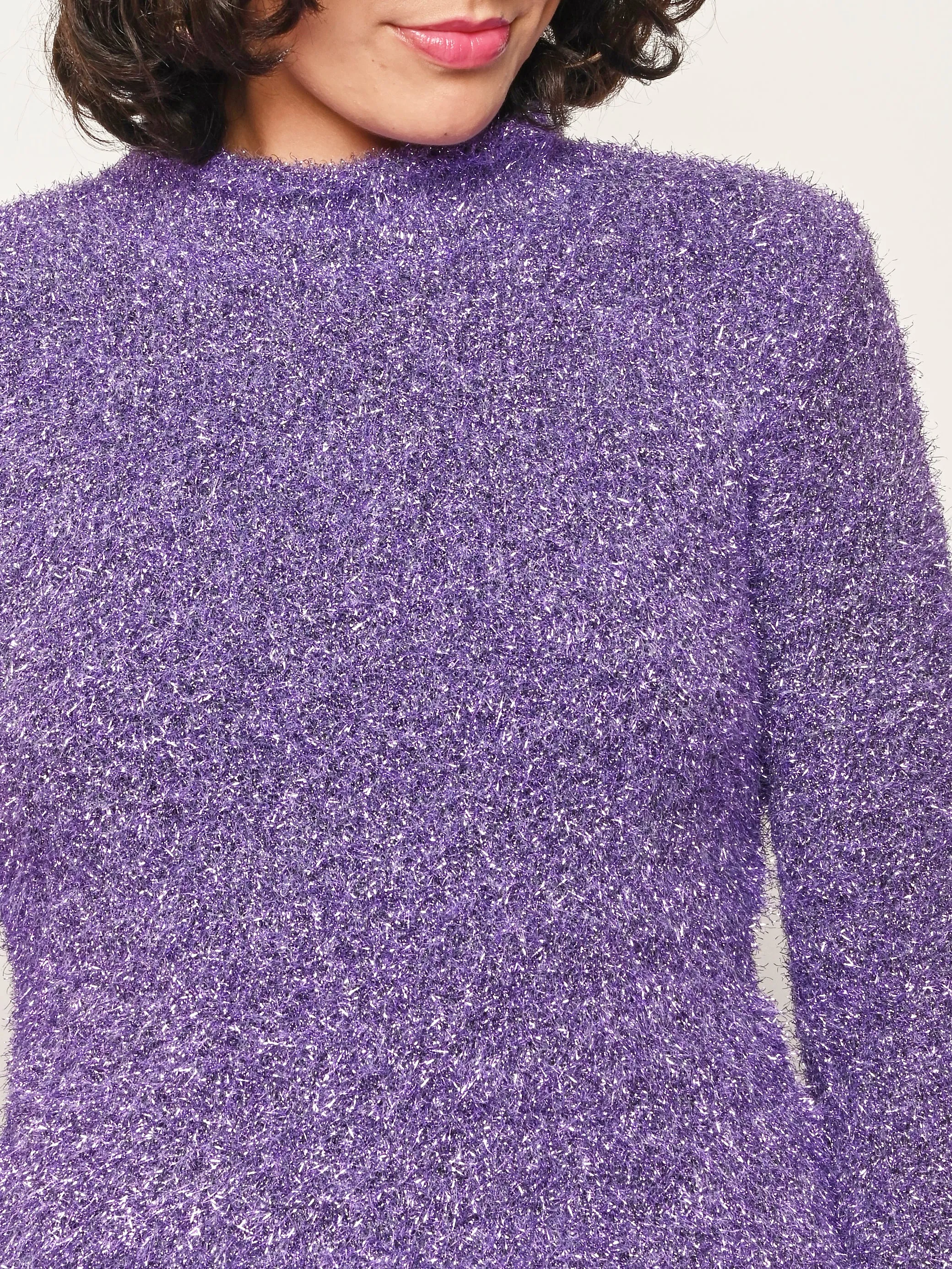 Purple Tinsel Curio Sweater sold by Frances May Houseline product image thumbnail 3