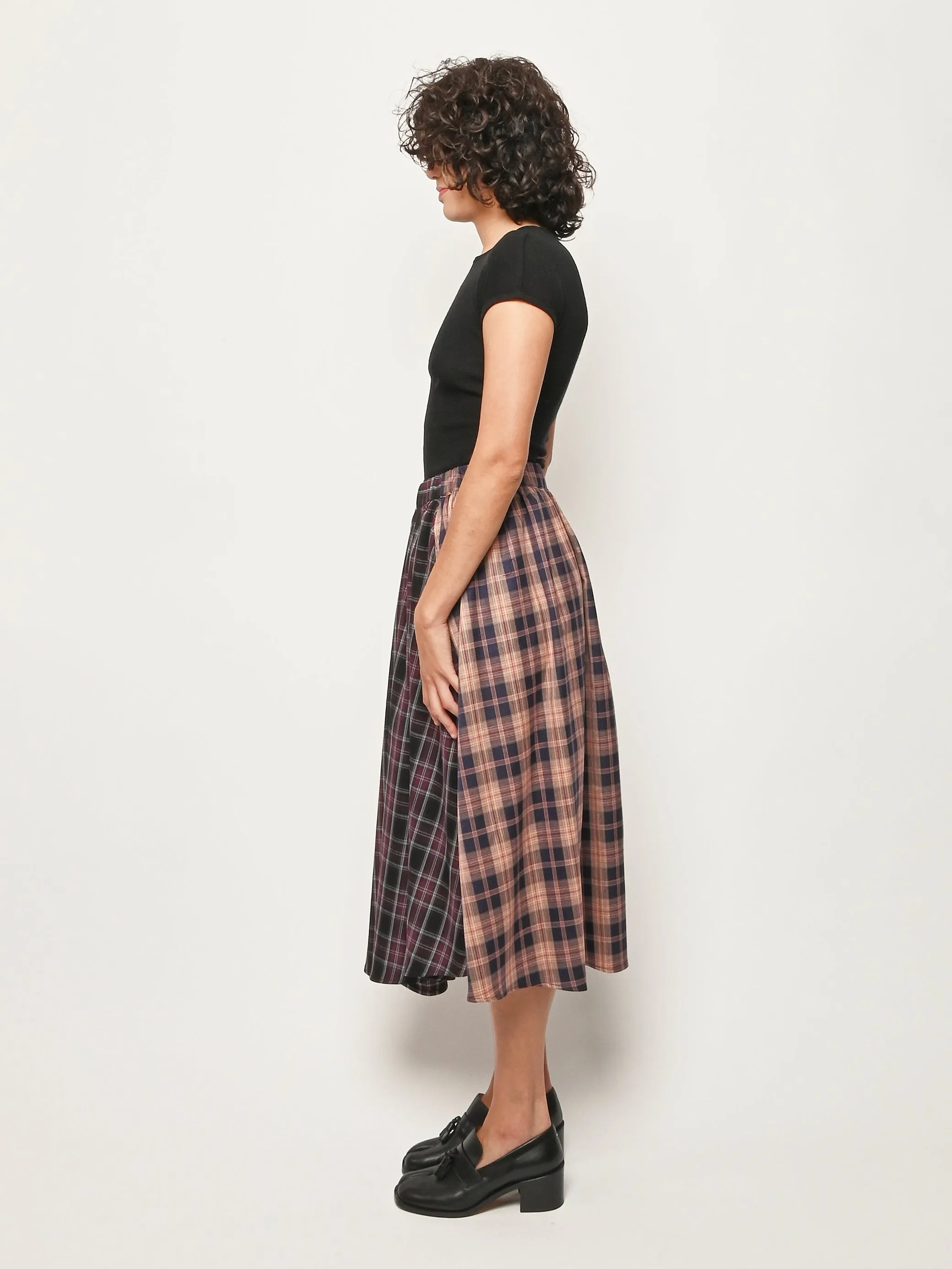 Plaid Combo Lee Skirt sold by Frances May Houseline product image thumbnail 5
