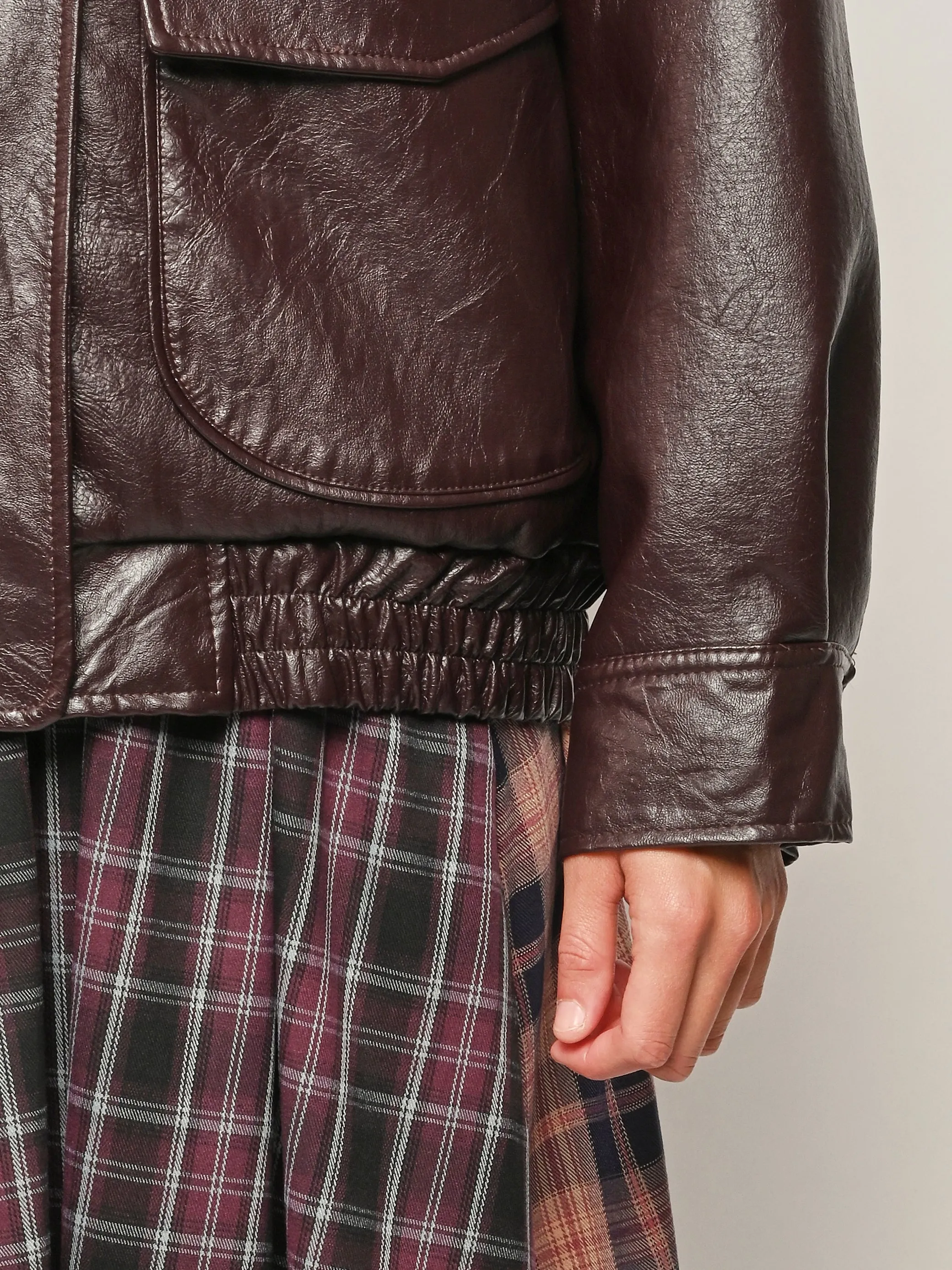 Bordeaux Sherpa Connor Jacket sold by Frances May Houseline product image thumbnail 5