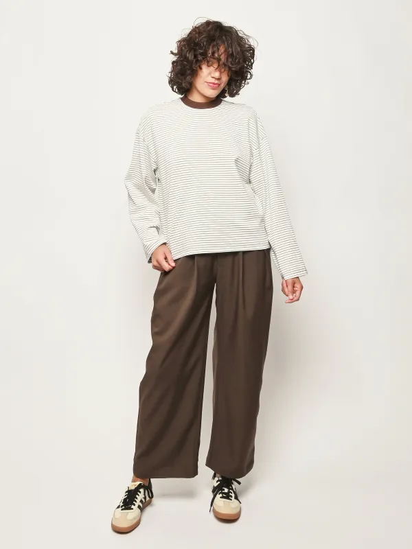 White Stripe Nora Top made by No. 6