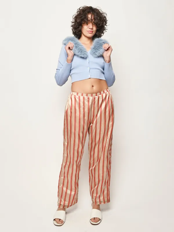 Stripe Pajama Pants made by INJIRI