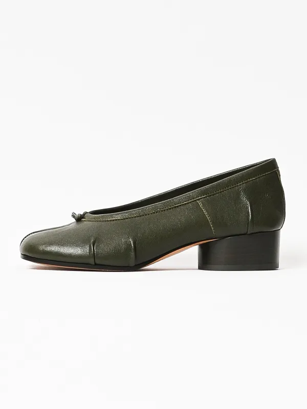 Military Green Tabi Ballerina made by Maison Margiela