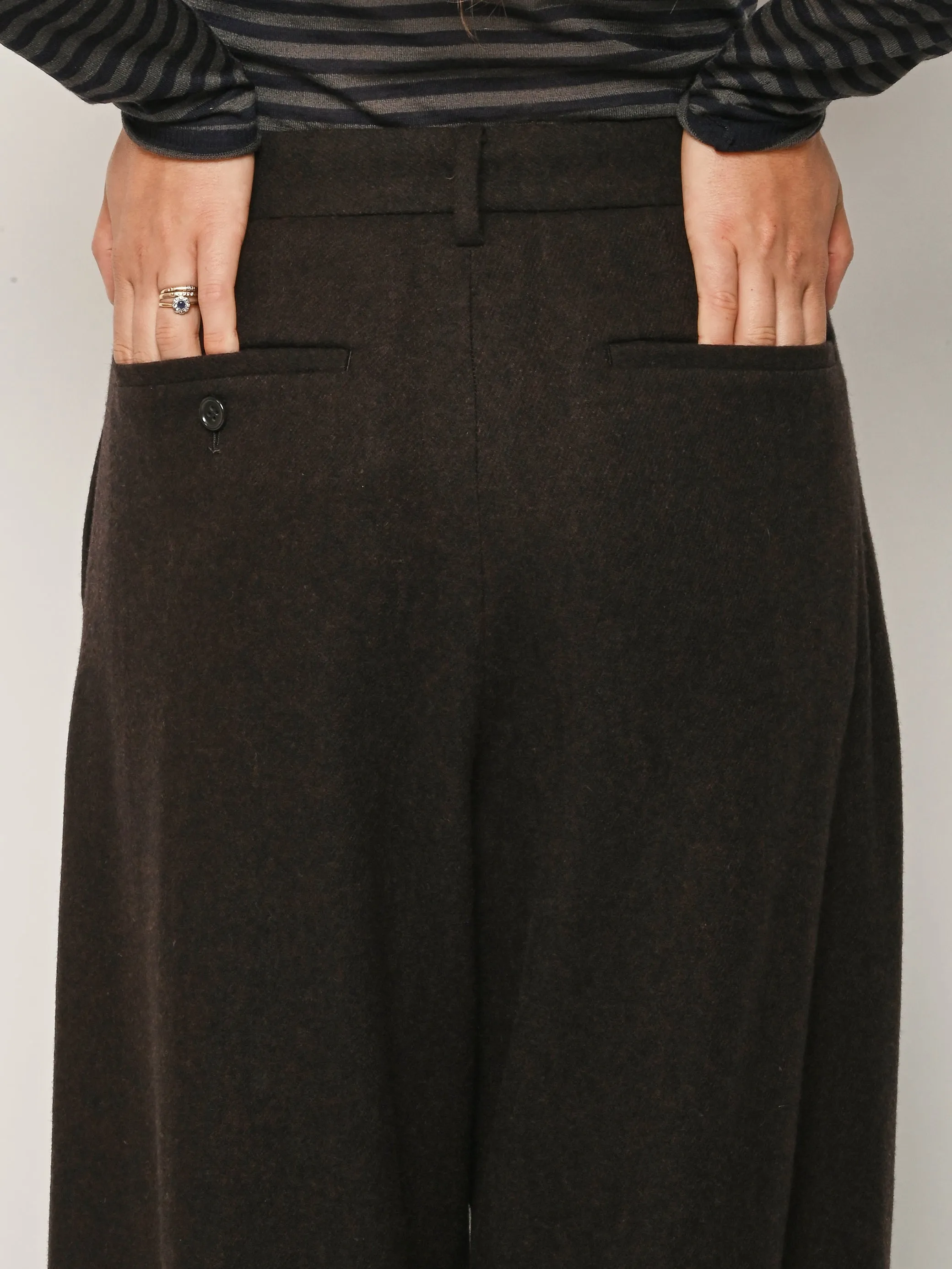 Dark Brown Cacao Trousers sold by Frances May Houseline product image thumbnail 5