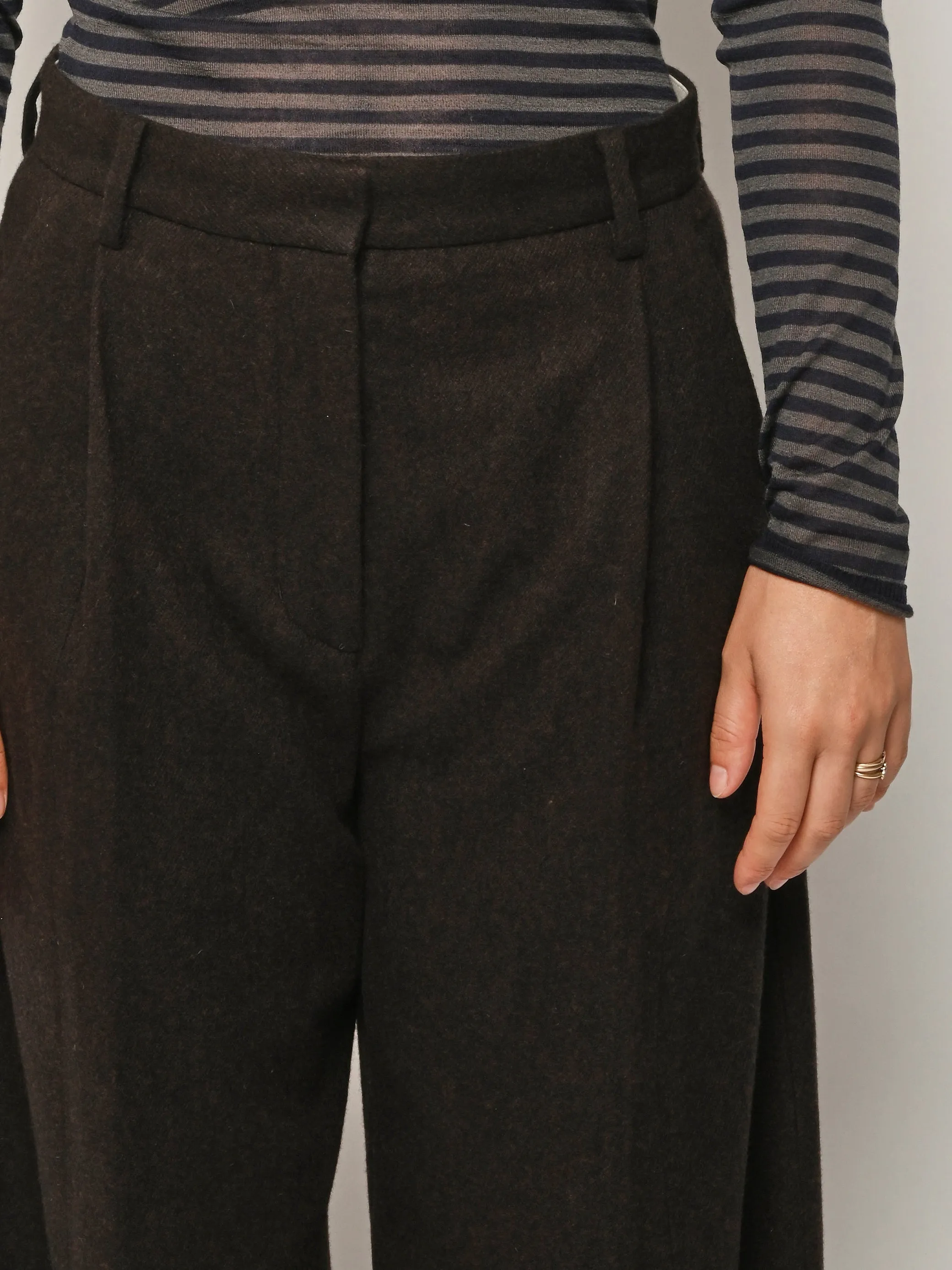 Dark Brown Cacao Trousers sold by Frances May Houseline product image thumbnail 4