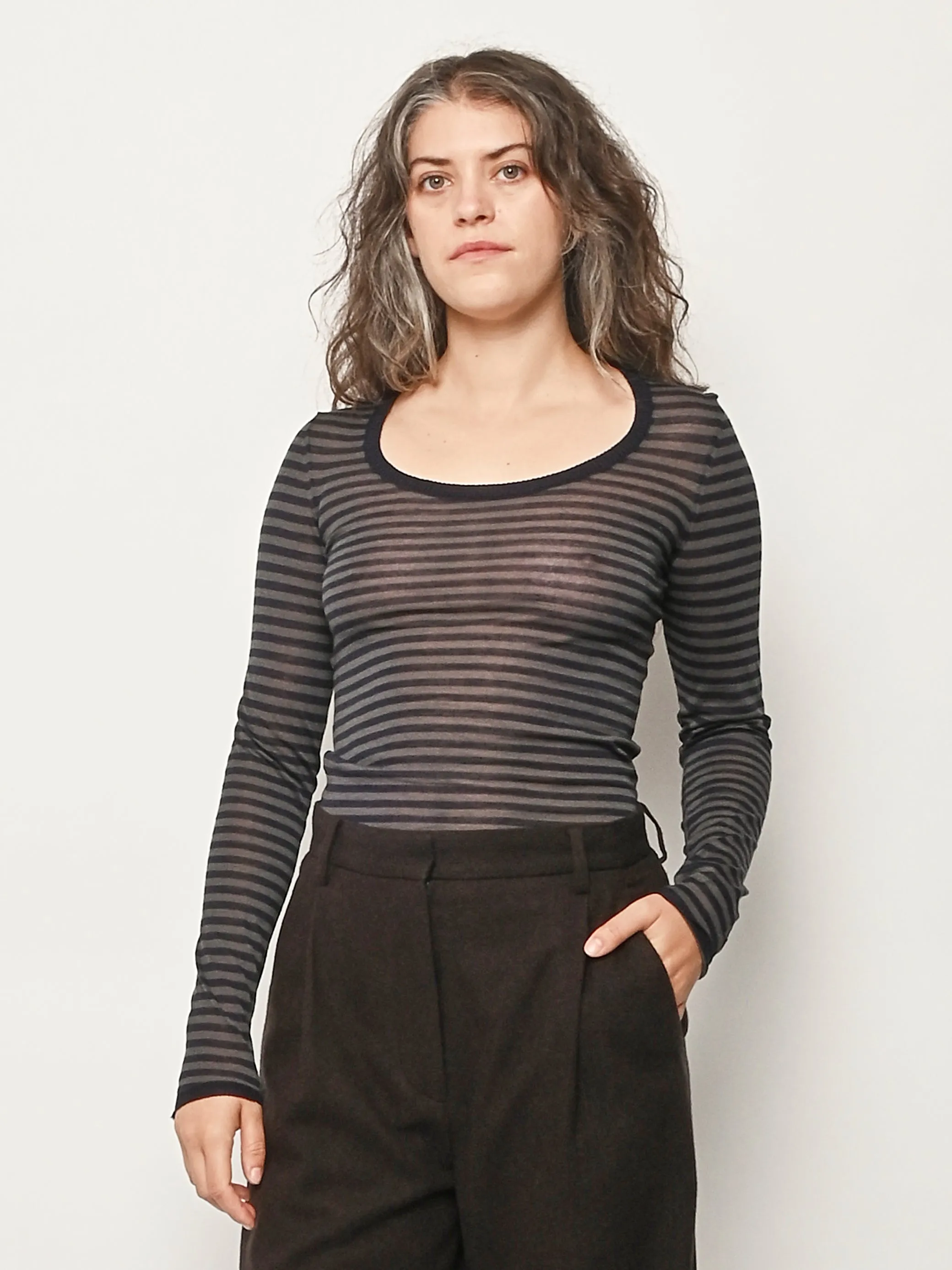 Navy Garul Knit Top sold by Frances May Houseline product image thumbnail 2