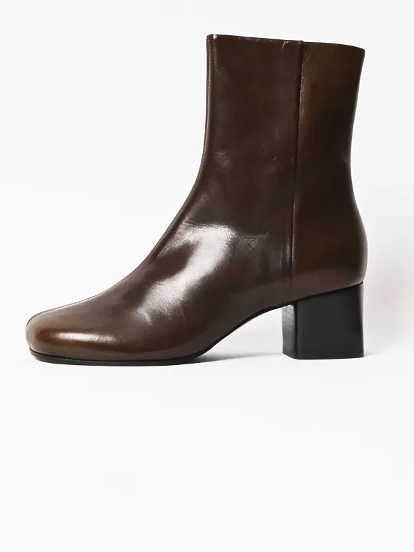 Dark Brown Anatomic Boots made by Lemaire
