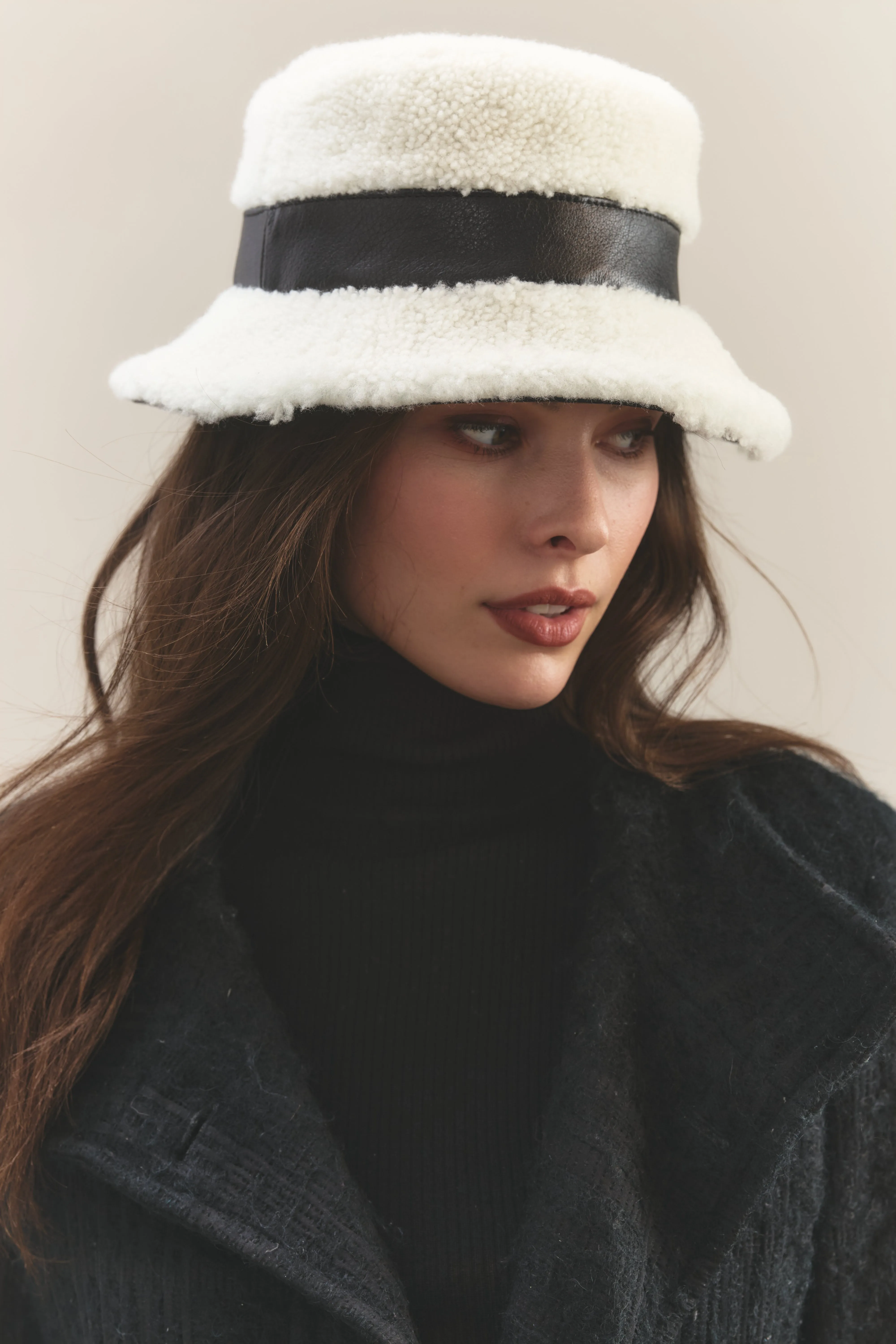 Molly Shearling Bucket Hat sold by Gigi Burris product image thumbnail 3