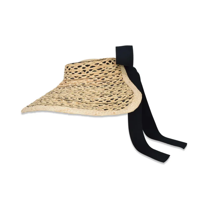 Margot Visor | Black sold by Gigi Burris