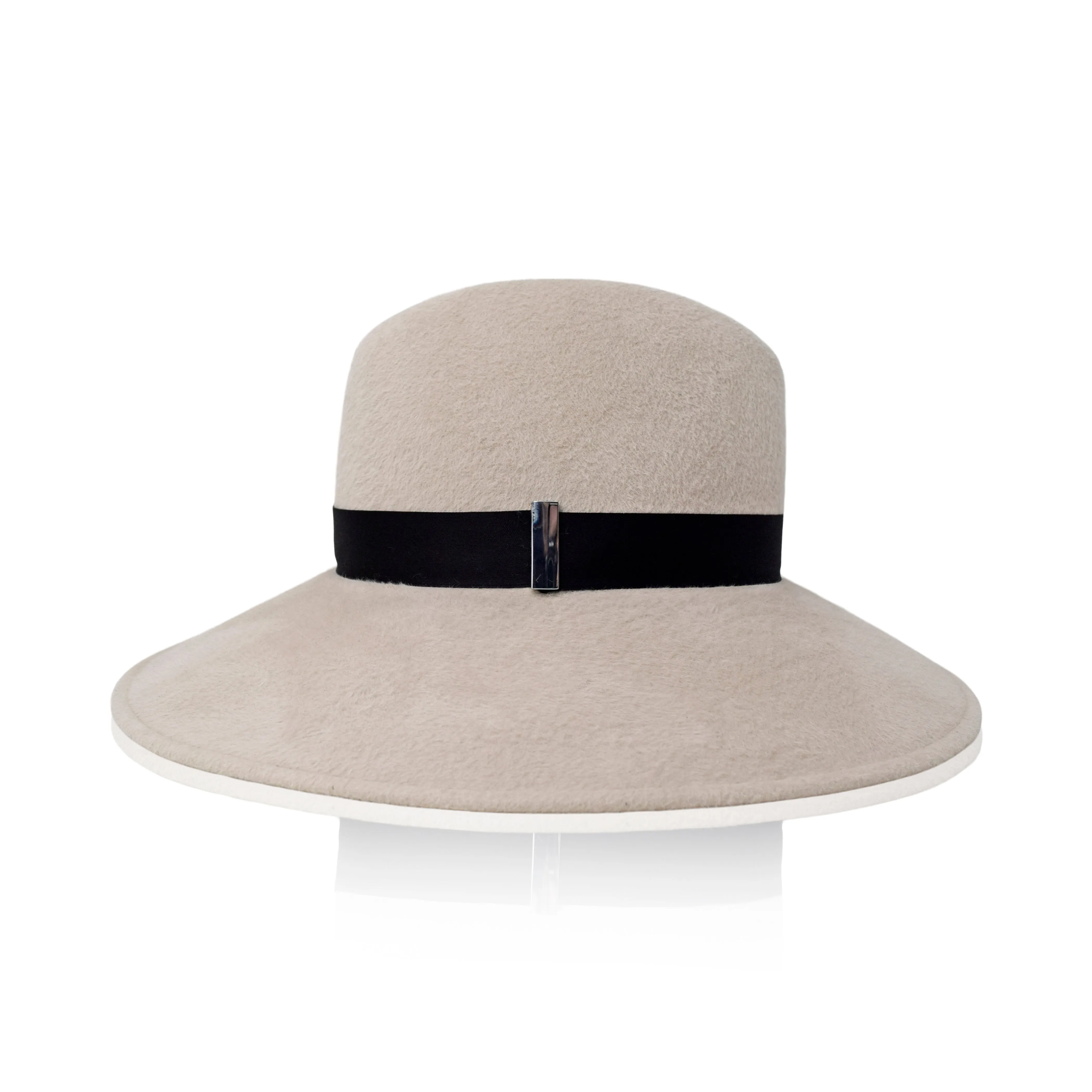 Requiem Fedora | Alabaster and Black sold by Gigi Burris product image thumbnail 2