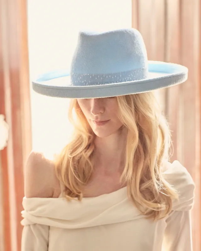 Freddie Bridal Fedora made by Gigi Burris