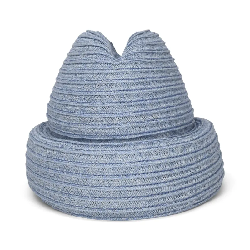 Sharina | Powder Blue Hemp Straw sold by Gigi Burris