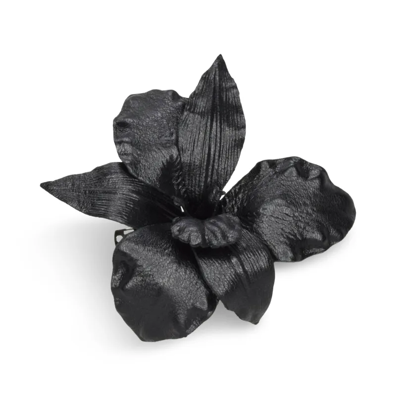 Orchid Barrette | Black sold by Gigi Burris