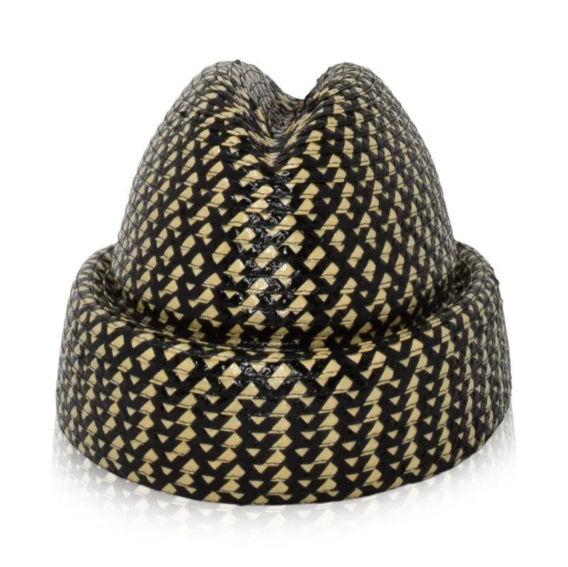 Sharina | Black and Pina Straw sold by Gigi Burris