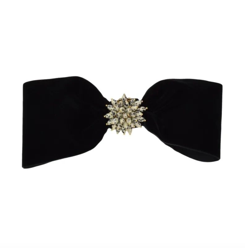 Heidi Bow | Black and Dalmation sold by Gigi Burris