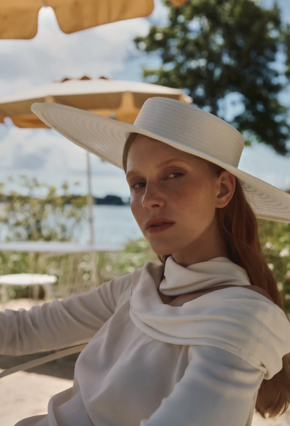 Walton Boater | Ivory sold by Gigi Burris product image thumbnail 3