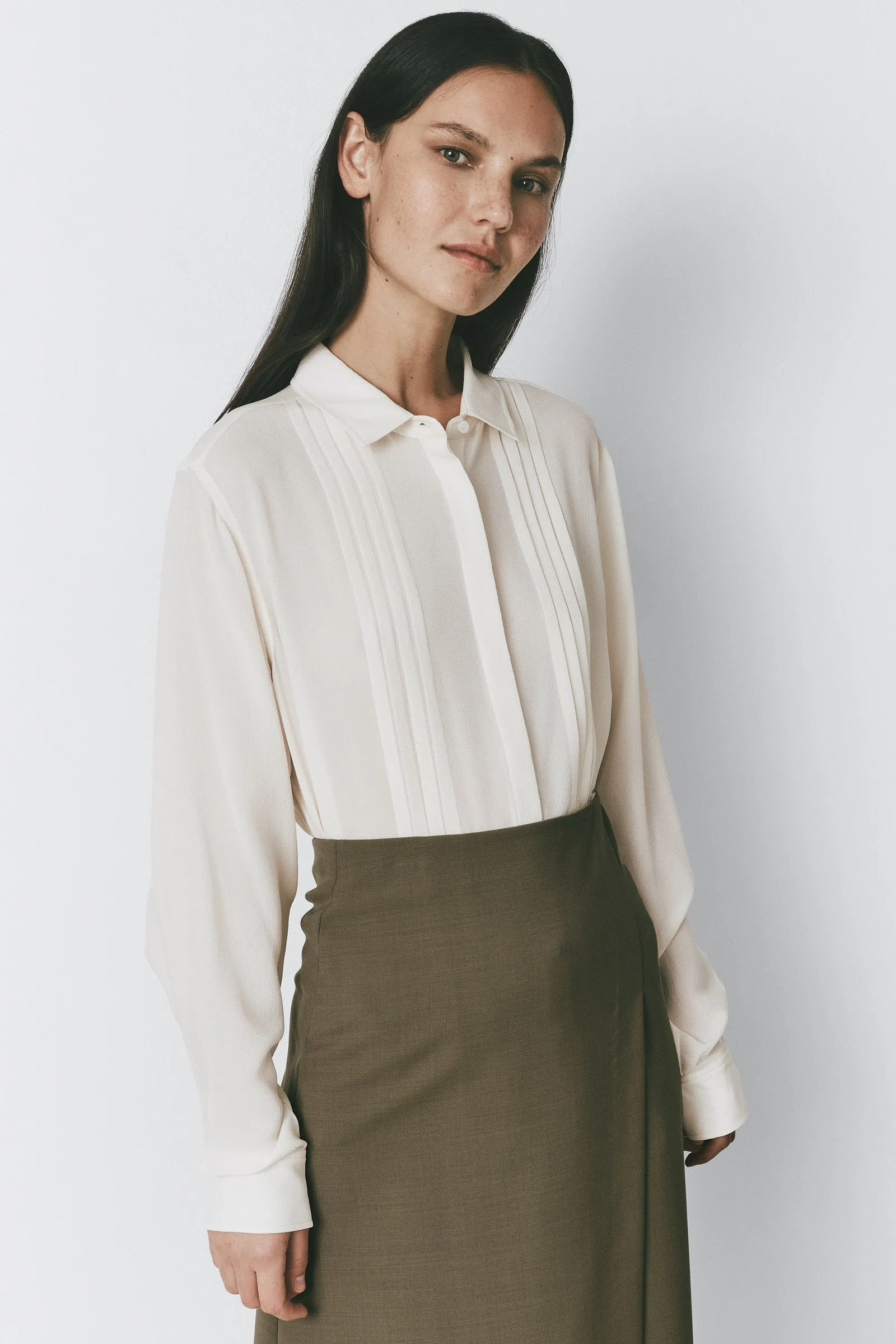 Camille Silk Shirt sold by Rue Sophie