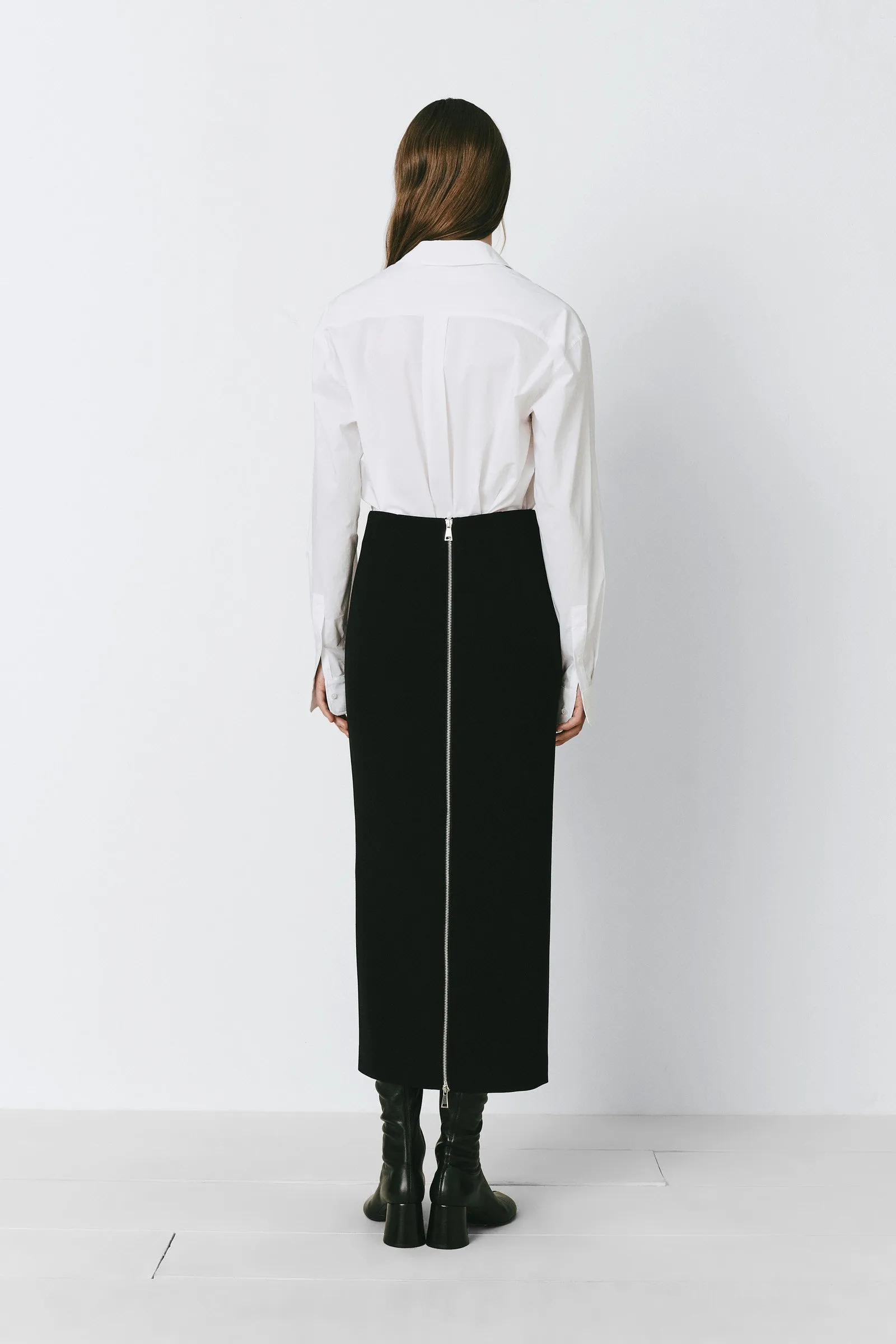 Raoulet Back Zip-Up Pencil Skirt sold by Rue Sophie