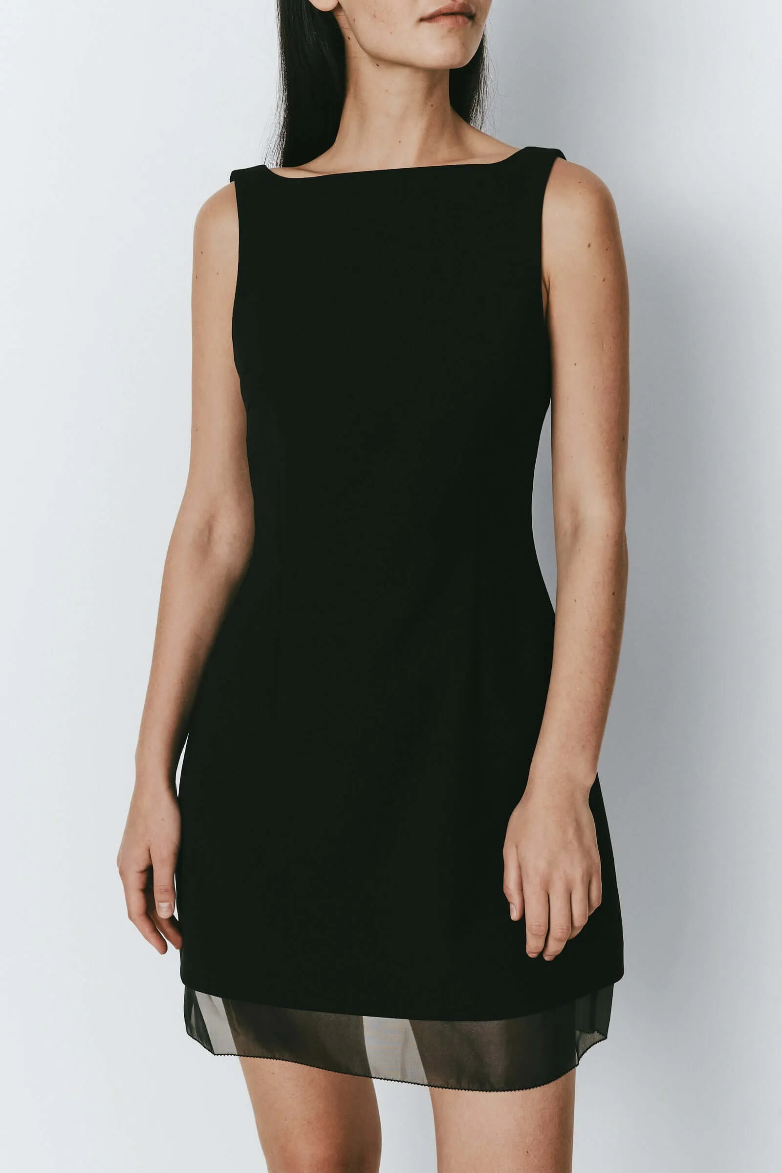 Yvette Boatneck Mini Dress sold by Rue Sophie