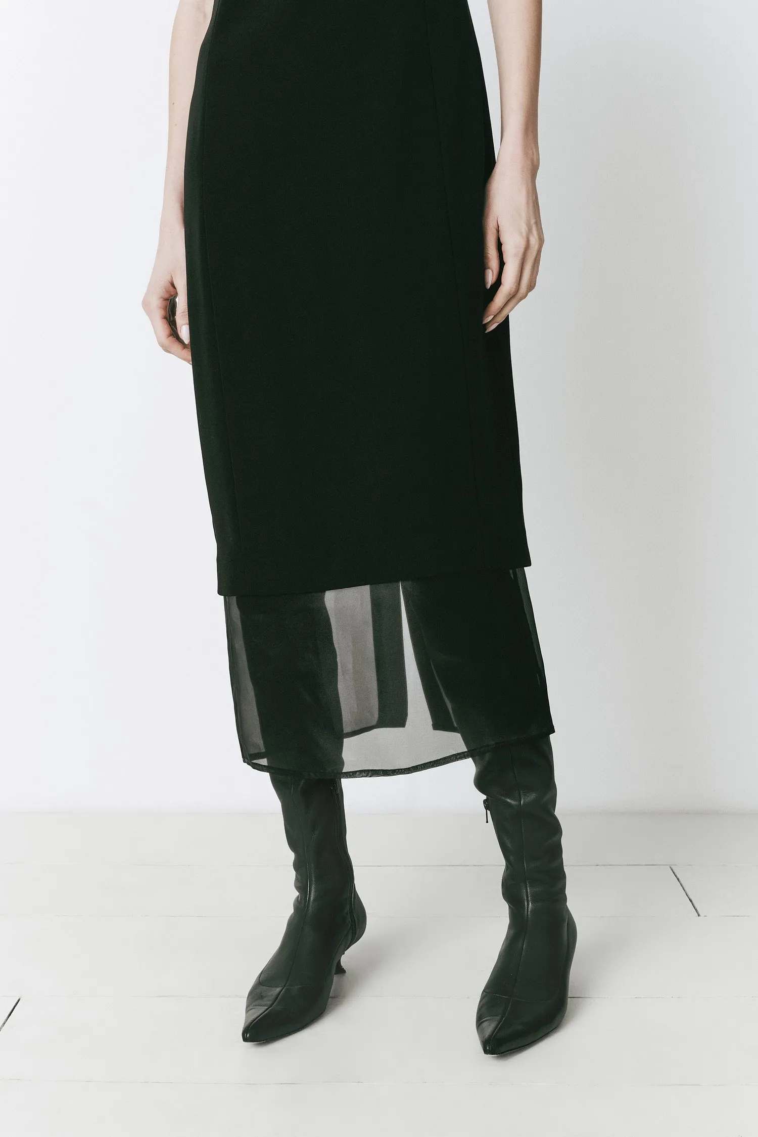 Marceau Organza Hem Midi Dress sold by Rue Sophie product image thumbnail 2