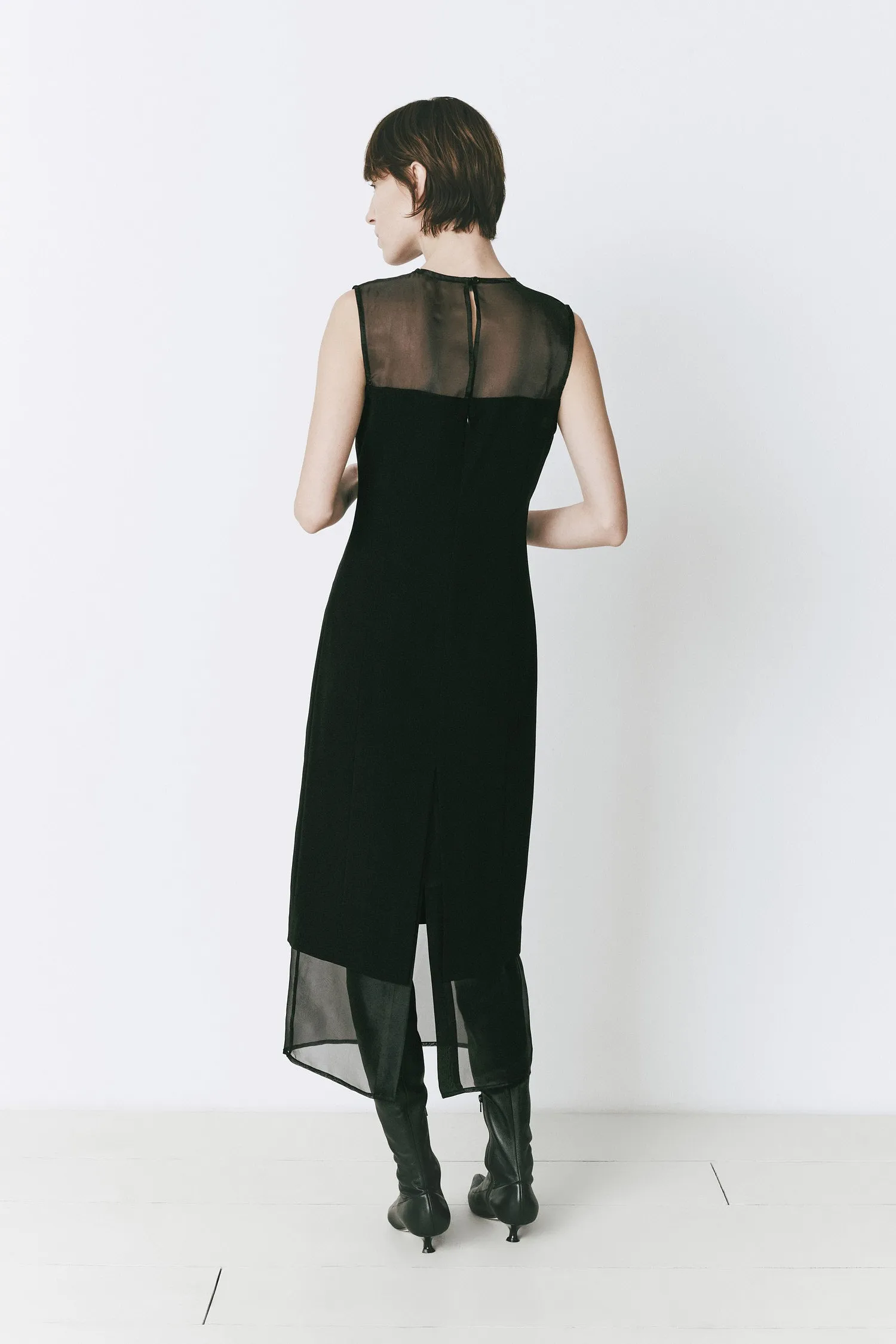 Marceau Organza Hem Midi Dress sold by Rue Sophie product image thumbnail 5