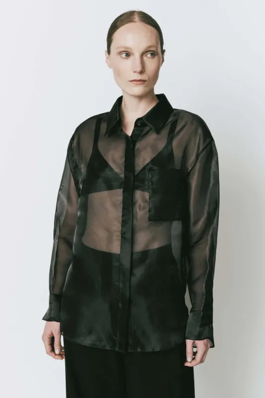 Auber Organza Button Down Shirt sold by Rue Sophie