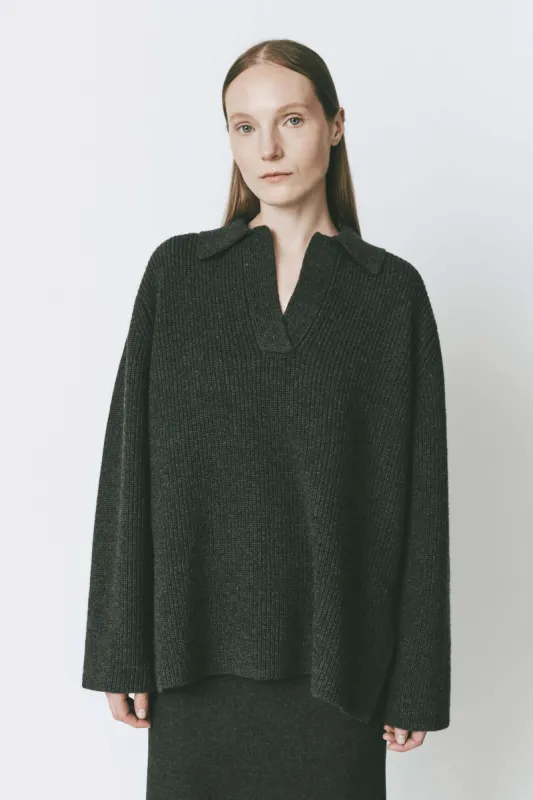 Crémieux Boxy Polo Sweater sold by Rue Sophie