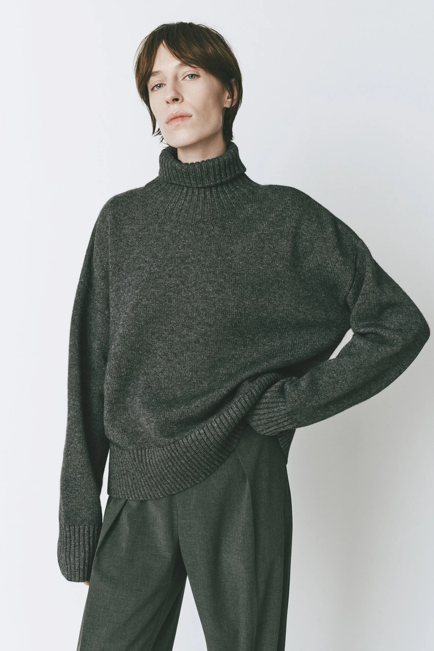 Marne Boxy Turtleneck Sweater sold by Rue Sophie