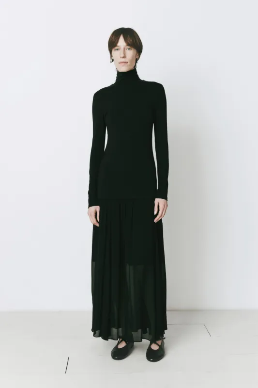 Solène Turtleneck Maxi Dress sold by Rue Sophie