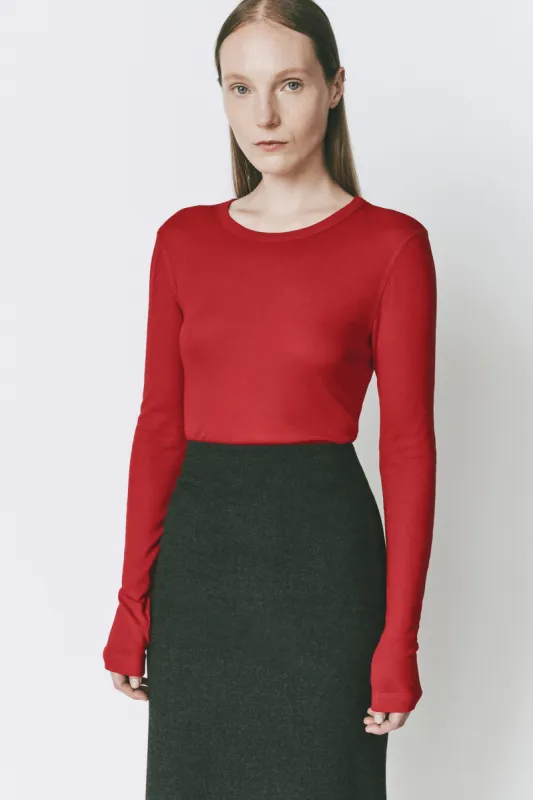 Clef Long Sleeve Crewneck Top sold by Rue Sophie