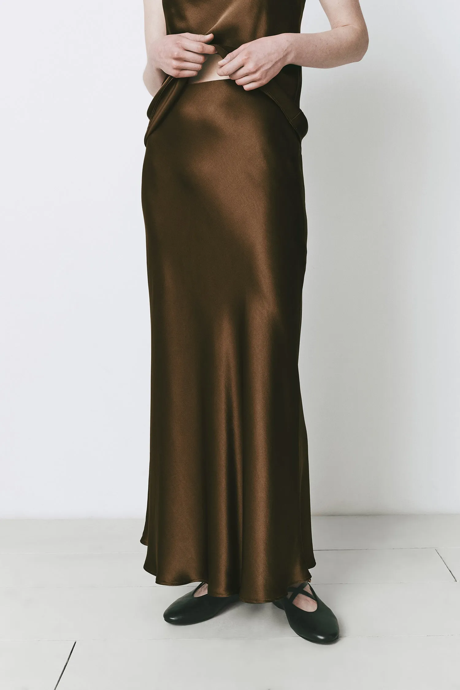 Rivoli Silk Skirt sold by Rue Sophie