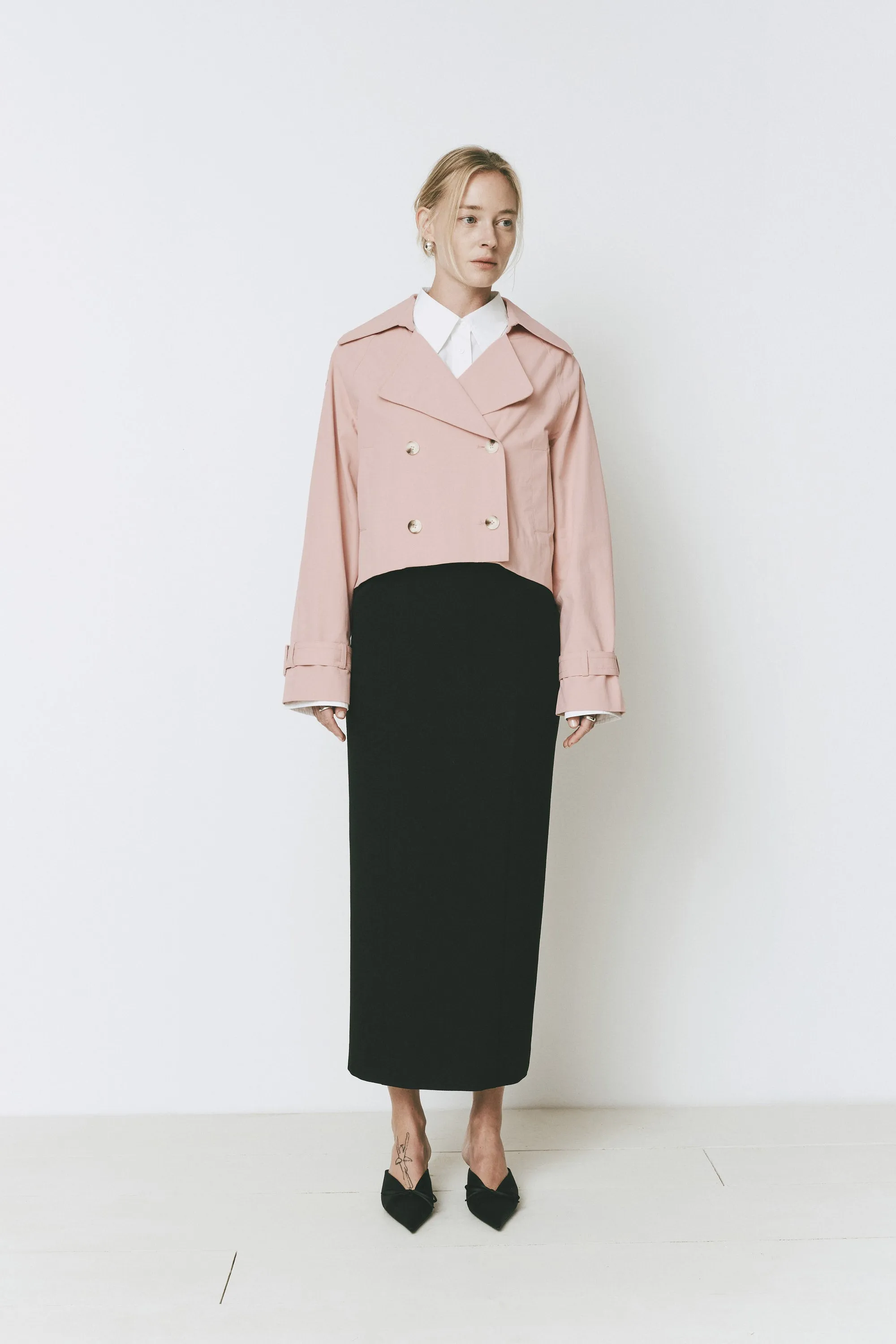 Honoré Cropped Trench Coat sold by Rue Sophie product image thumbnail 4