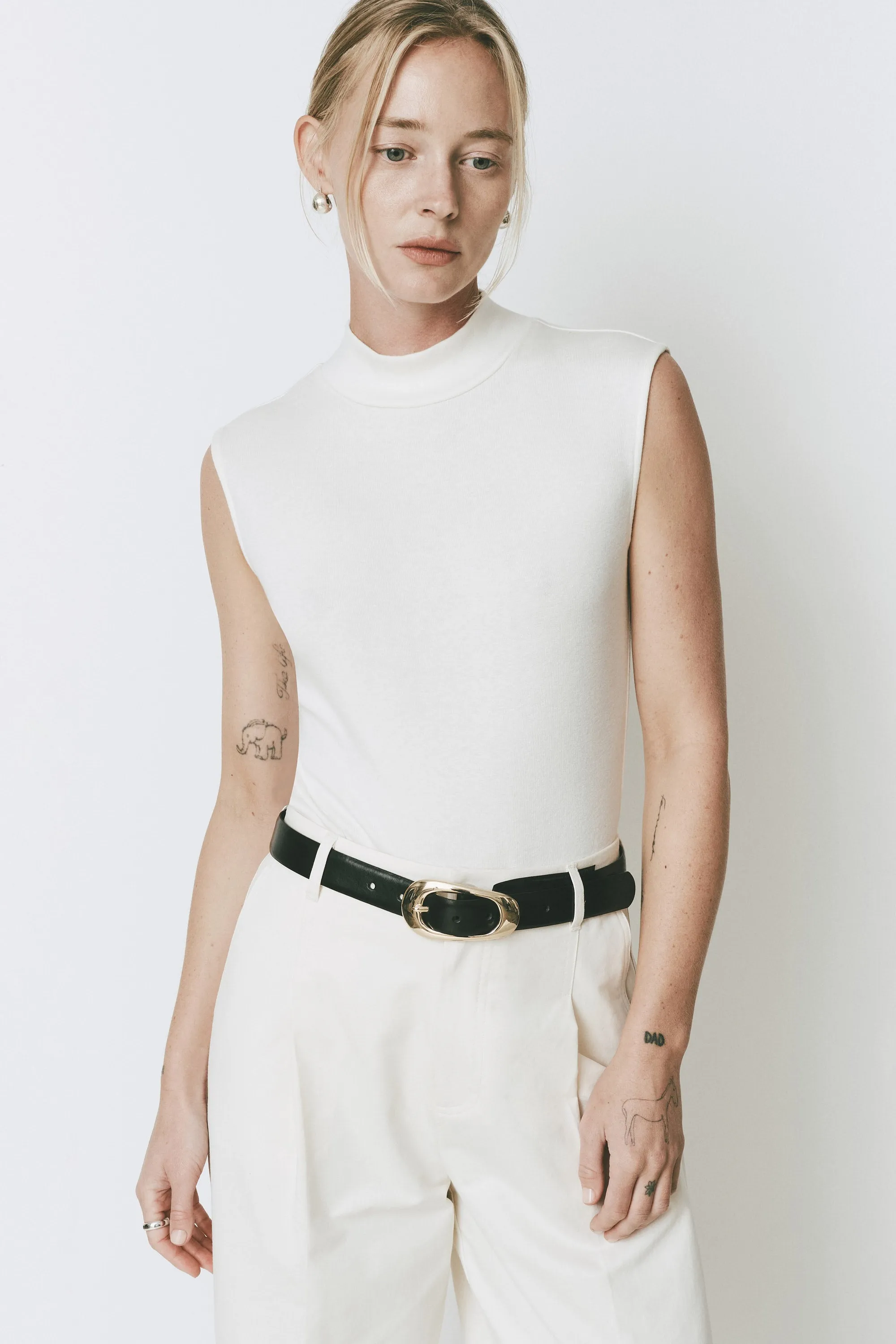 Lys Mock Neck Bodysuit sold by Rue Sophie