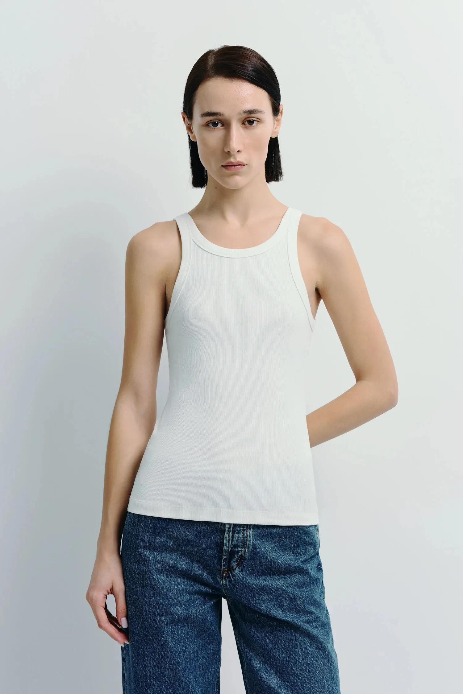 Luka Ribbed Tank sold by Rue Sophie