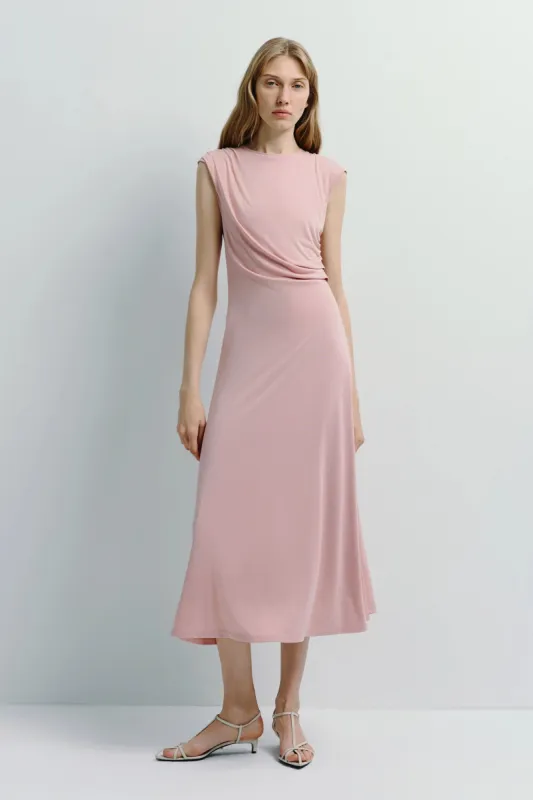 Gianna Cupro Midi Dress sold by Rue Sophie