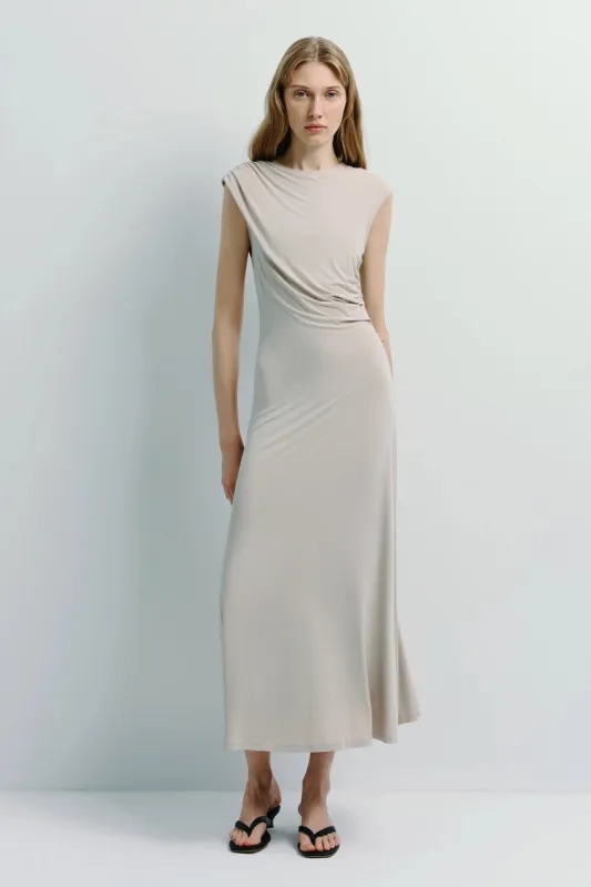 Gianna Cupro Midi Dress sold by Rue Sophie