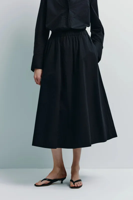 Andra Poplin Midi Skirt sold by Rue Sophie
