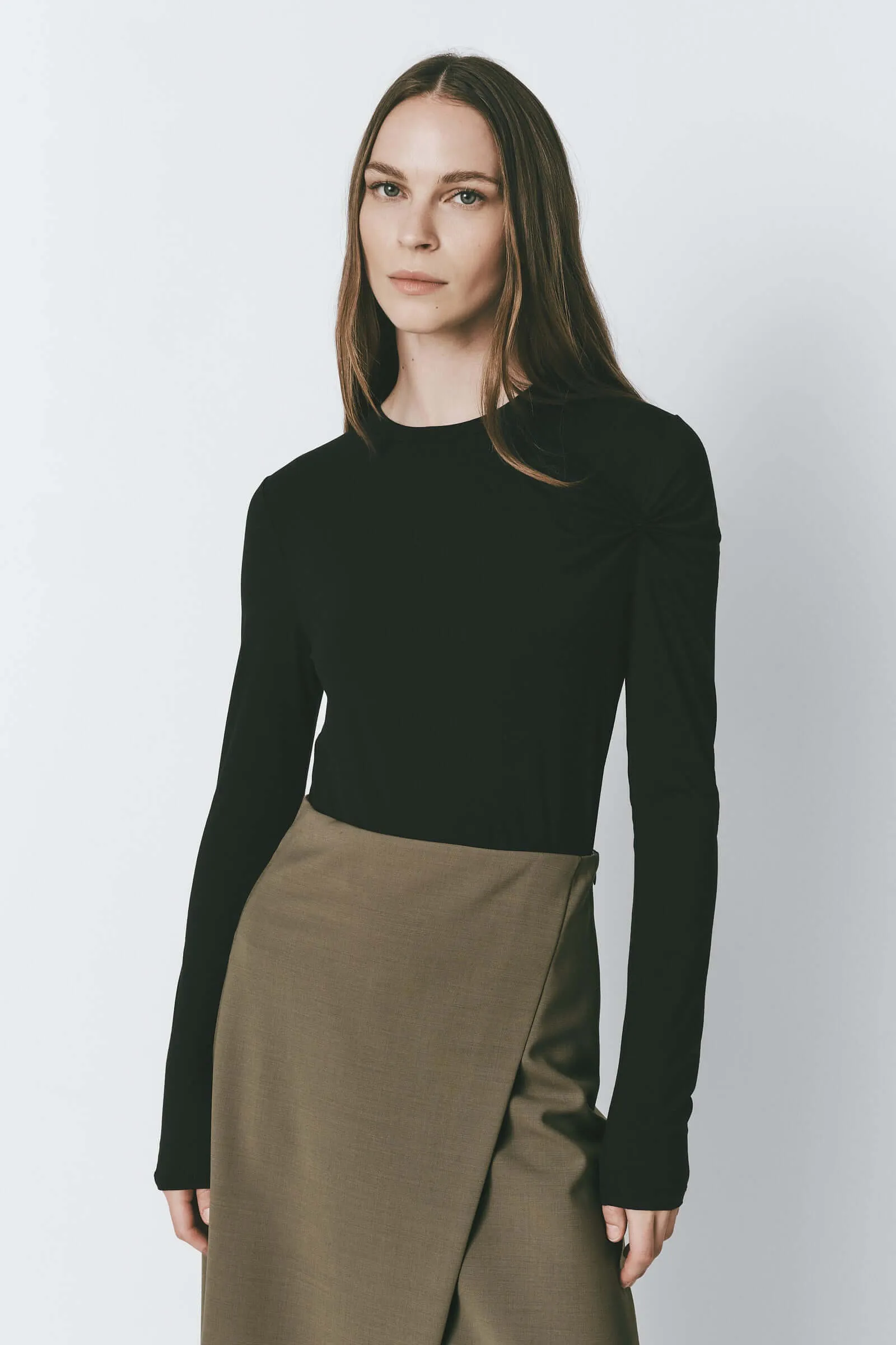 Jaquot Pleated Sleeve Top sold by Rue Sophie product image thumbnail 3