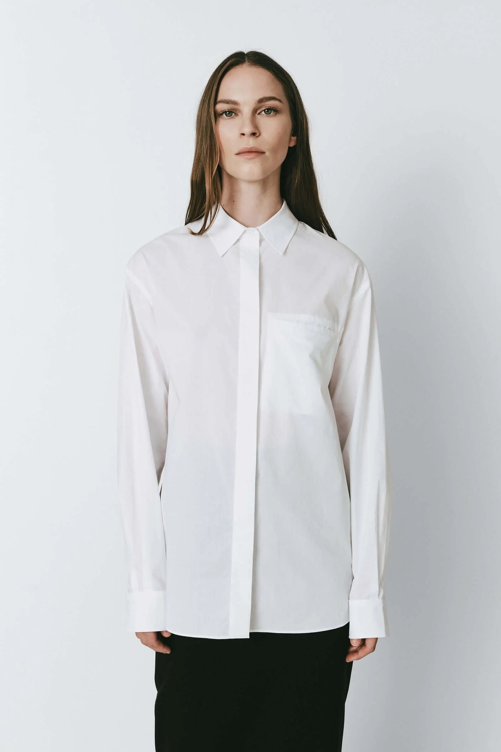Regnault Pocket Cotton Shirt sold by Rue Sophie