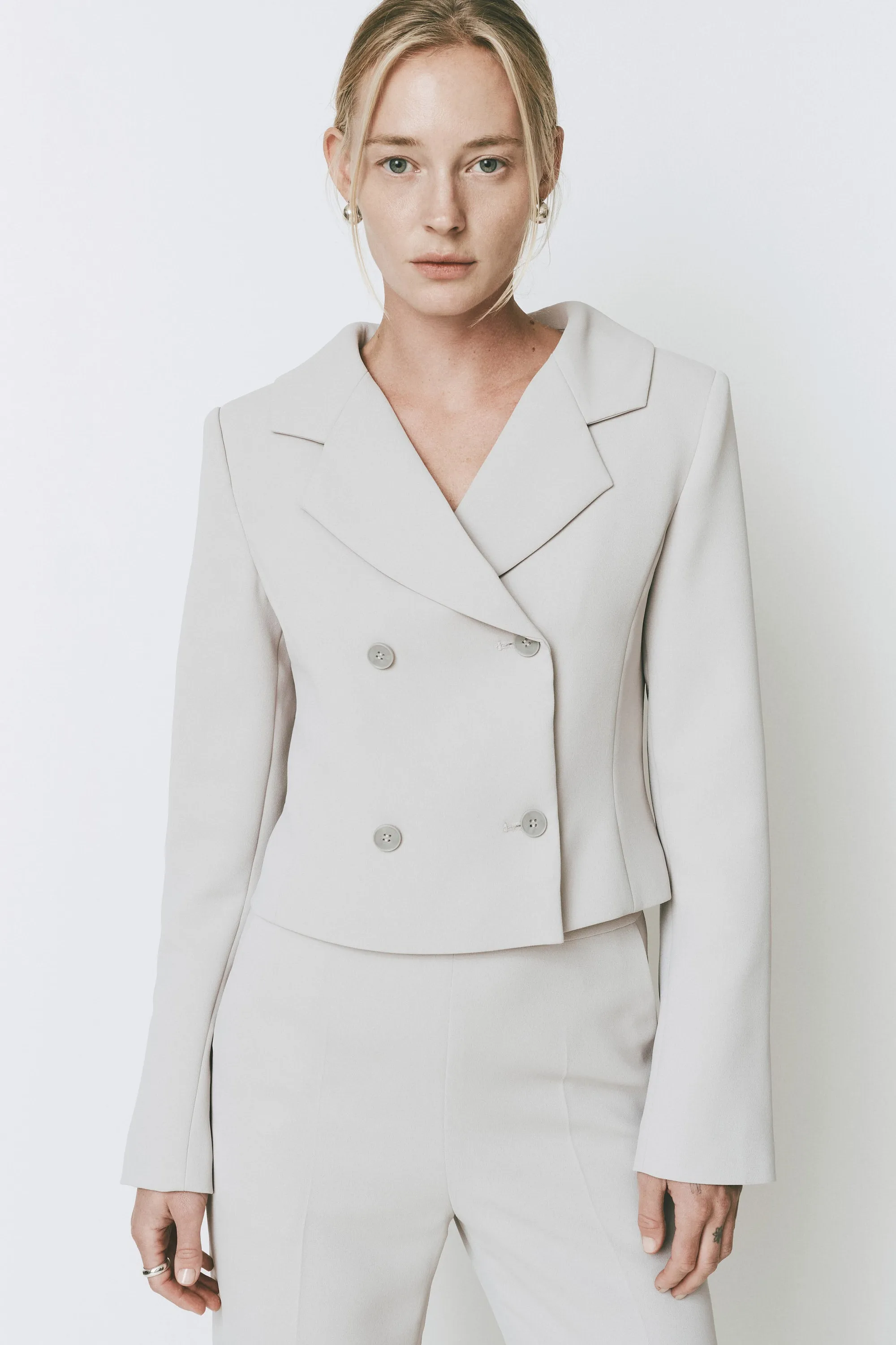 Montage Cropped Blazer sold by Rue Sophie