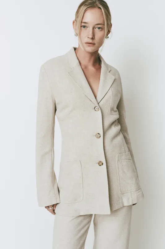 Camilla Linen Blazer sold by Rue Sophie